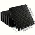 Foam Gym Mat 10 Pieces - Interlocking Puzzle Mat for Home Gym Heavy Gym Floor Mat, Black. 