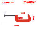 G clamp 2" woodworking clamp heavy duty holding DIY adjustable carpentry clamp. 