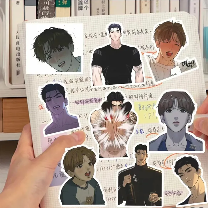 10/30/66pcs%20Korean%20Manwha%20Jinx%20Stickers%20Anime%20Joo%20Jaekyung%20Kim%20Dan%20Manga%20Stickers%20Cute%20DIY%20Luggage%20Laptop%20Boys%20Love%20BL%20Decals%20-%20Image%205