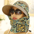 Women Foldable Anti-UV  Sun Hat Face Protection Hats Wide Big Brim Summer. 