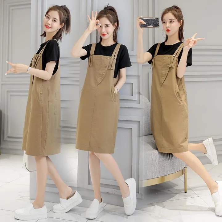 2023Spring%20and%20Summer%20New%20Korean%20Style%20Student%20Suspender%20Dress%20Women's%20Small%20Western%20Style%20Age-Reducing%20Loose%20Slimming%20Suspender%20Dress%20-%20Image%203
