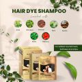 Kokila Unisex Hair Color Shampoo Sachet, Color in just 5 minutes, No Ammonia - No Paraben, Natural Black (25mlx10 Sachets)(FROM INDIA)NUZ. 
