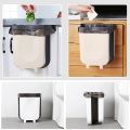 Kitchen Cabinet Door Hanging Garbage Bin Trash Can Foldable Rubbish Container. 