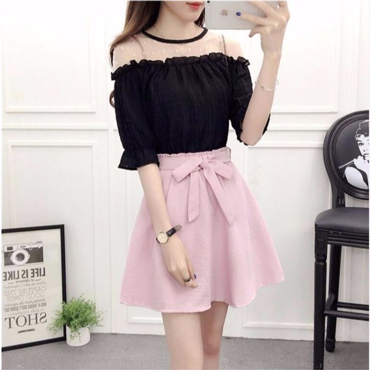 Jianlou-Women's%20Chiffon%20Shirt%20Summer%20Skirt%20Short%20Skirt%20Autumn%20and%20Winter%20Korean%20Style%20Loose%20Bottoming%20Top%20Quality%20Assurance%20-%20Image%202