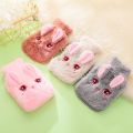 New Plush Rabbit Hand Po Warm Water Bottle Mini Hot Water Bottles Portable Hand Warmer Girls Pocket Hand Feet Hot Water Bags. 