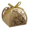 50pcs Wedding Cake Laser Cut  boxes Party  Sweets  Candy Chocolate Decorative Favor  Gift  Box. 