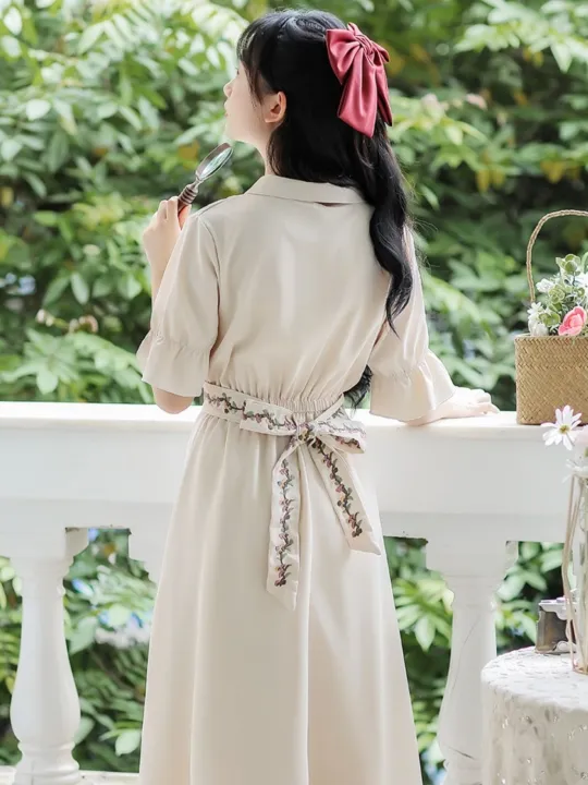 New%20Chinese%20Style%20Dress%20Women's%20Clothing%20Summer%202024%20New%20Junior%20High%20School%20Student%20Mori%20Style%20Skirt%20Girl's%20Long%20Dress%20Super%20Fairy%20-%20Image%204
