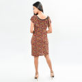 100% Cotton Bale Neck Printed Frock for Girls and Teenagers, Lightweight, Breathable, Stylish Casual Dress. 