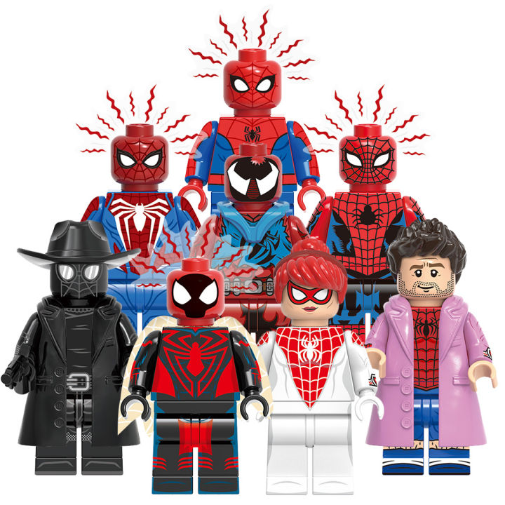 【Cost-effective】Compatible with LEGO Super Heroes Series Sony Red Spider-Man Building Block Toy Minifigure
