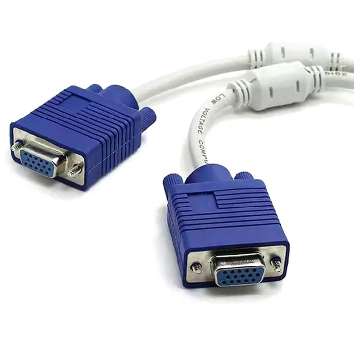 1%20male%20to%202%20female%20VGA%20split%20screen%20cable%201%20Computer%20Dual%202%20Monitor%20Adapter%20Y%20Splitter%20Two%20Ports%20VGA%20extension%20Cable%2015%20pin%20-%20Image%202