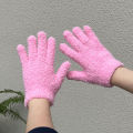 Plush Coral Fleece Women Outdoor Cycling Gloves Solid Color Full Finger Mittens Unisex Winter Warm Accessory. 