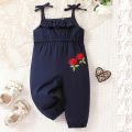 0-5-Year-0ld Baby Jumpsuit Girls' Suspender Sleeveless Long Pants Jumpsuit. 