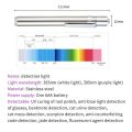 Ultra Violet Pen Torch 395nm / ULTRAFIRE uv Pen torch UltraViolet Specially For Gems & Diamonds. free battery. 