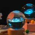 Crystal Ball 3D Night Light - Glowing Planetary Galaxy Lamp for Home Decor and Wonderful Gifts. 