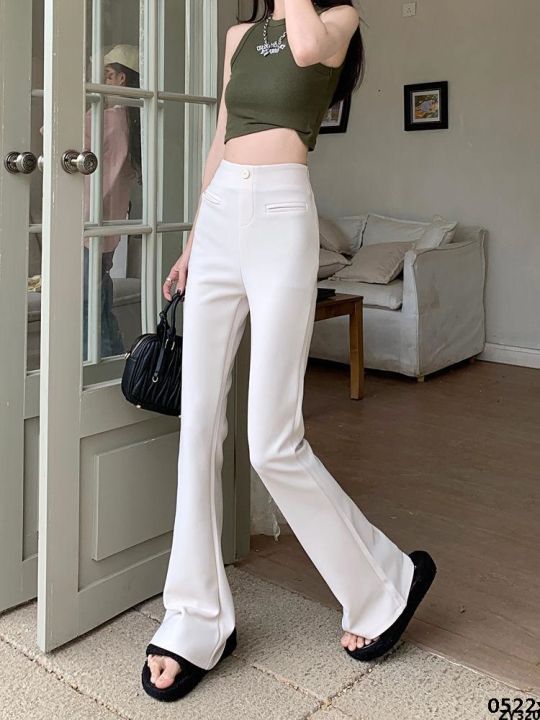 Bell%20bottoms,%20women's%20bell%20suit%20pants,%20women's%20spring%20and%20summer%20slim%20elastic%20new%20pants,%20small%20high%20waist,%20small%20casual%20pants,%20slim%20fit%20-%20Image%202