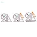 Large Geometry Math Ruler Set Set Teach Geometric Math Tool for White Board. 