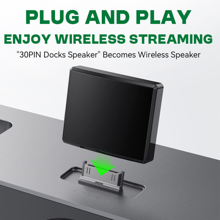 30Pin%20Bluetooth%205.4%20Music%20A2DP/AVRCP%20Mini%20Wireless%20Audio%20Adapter%20For%20IPod%2030%20PIN%20Jack%20Analog%20Speaker%20HIFI%20Stereo%20-%20Image%205