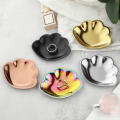Stainless Steel Bedroom INS Han Feng Household Storage Tray Jewelry Tray Storage Metal Pallet. 
