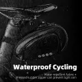 ROCKBROS Bicycle Rear Bag Feflective Waterproof Saddle Seatpost Cycling Double Open Storage Panniers MTB Road Folding Bike Tail Light Bags. 