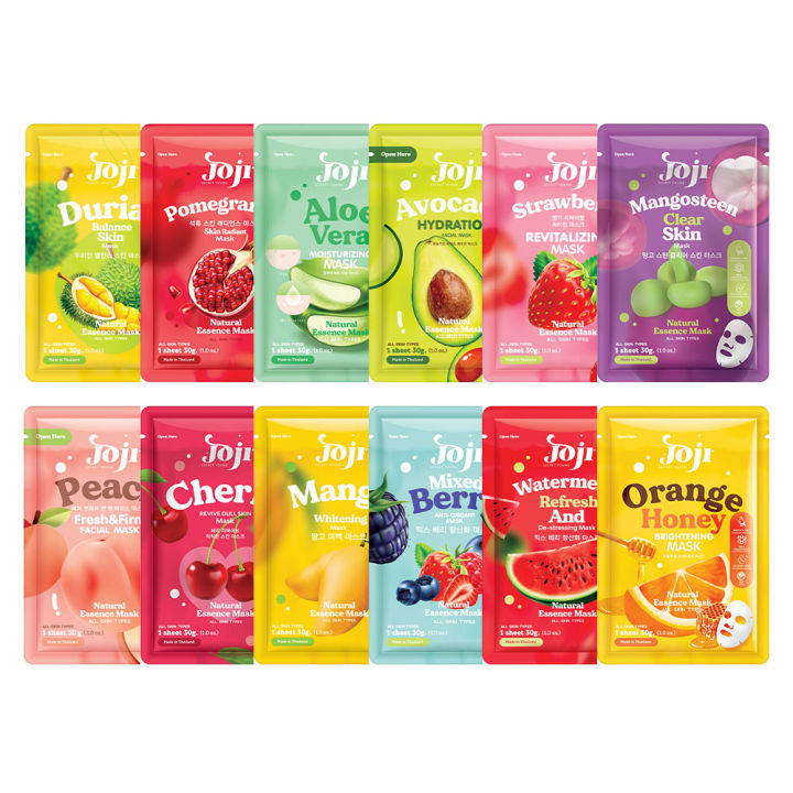 Joji Secret Young Facial Mask Sheets 30g x 1Pcs Essence Face Mask Sheets Thailand