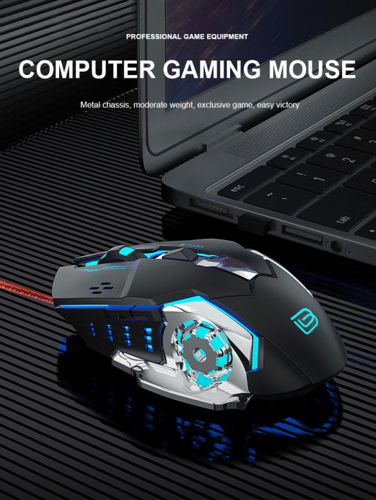 BAJEAL%20G8%20Gaming%20Mouse%20DPI%20Adjustable%20LED%20RGB%20Wired%20USB%203200DPI%20Mouse%20-%20Image%203