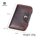 L KeKe Men's Wallet Fashion Vintage Multi-card Slot Wallet with Magnetic Buckle. 