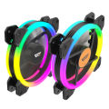 Darkflash DR11 RGB PC Case Fans Kits 6 Pin Double Ring ARGB Cooling for Desktop Computer. 
