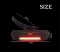 100 Lumen Bicycle Rechargeable Cycle Rear Red Light With Usb Cable Back Light. 