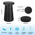 Portable Telescoping Folding Stool, Portable Chair, Lightweight Camping Seat, Adjust Desired Height, Mini Garden Telescopic Stool Plastic for Camping Fishing, Indoor and Outdoor Events. 