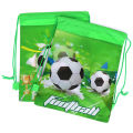 Football non-woven drawstring bag backpack kids travel school decor gift bags. 