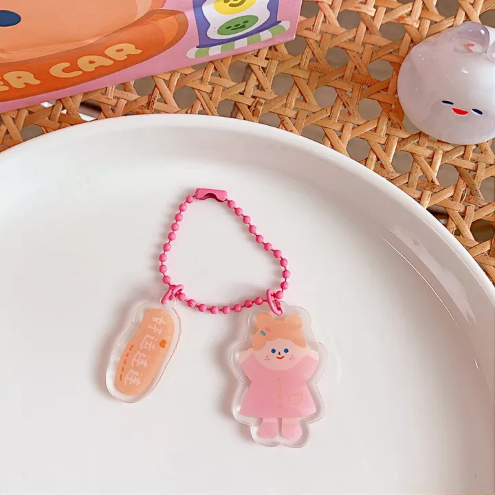 New%20Style%20Girl%20Heart%20Transparent%20Acrylic%20Pendant%20Ins%20Decorative%20Accessories%20Student%20Cute%20Keychain%20-%20Image%205