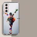 Michael Jackson Phone Case For Samsung Galaxy S24 S23 Ultra Capa Shell S22+ S21 Plus S20 FE S10 Lite S10E S9 S8 S7 Edge Cover Si. 