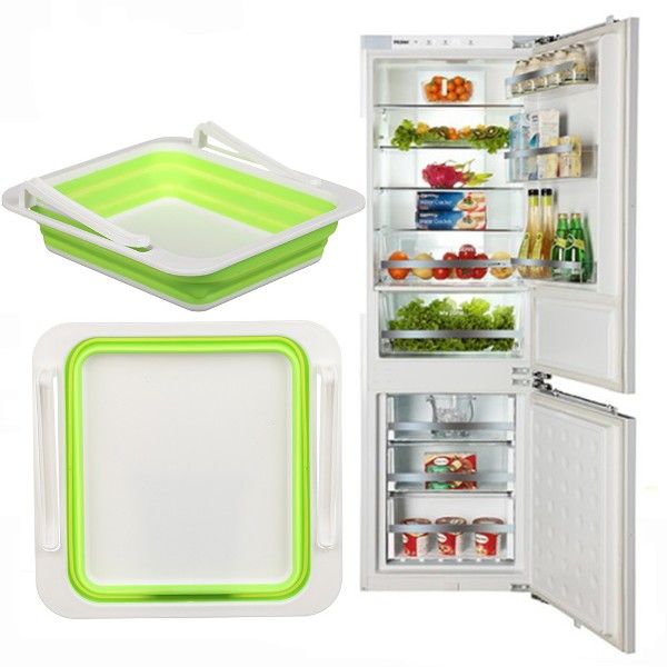Multifunction Refrigerator Fridge Foldable Collapsible Storage Box Rack ...