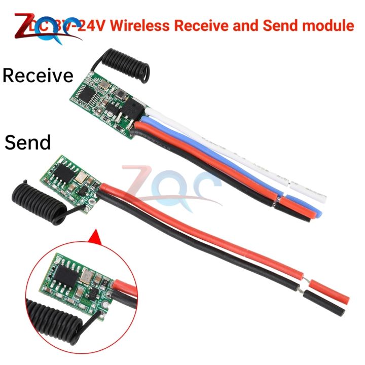 DC 3V-24V 433 Mhz Superheterodyne RF and Module 433Mhz Remote controls For Arduino Wireless module Diy Kits