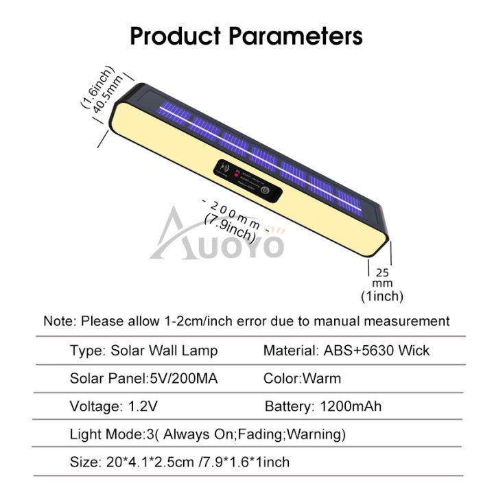 Auoyo%20Solar%20Light%20Outdoor%20Courtyard%20Wall%20Lamp%20Waterproof%20Warning%20Work%20Light%20Decoration%20Light%20Buried%20Lamp%20Wall%20Lamp%20Solar%20Fence%20Light%20White%20Warm%20Lighting%20Solar%20Garden%20Light%20Door%20Wall%20Step%20Light%20-%20Image%202