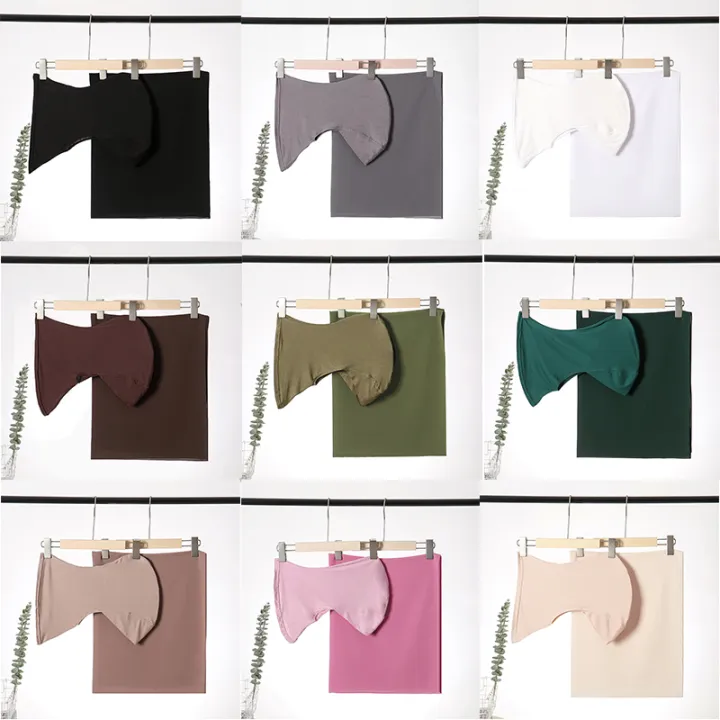 Multi%20Color%202pcs/set%20Chiffon%20Hijab%20With%20Hijab%20Undercap%20Plain%20rayon%20And%20Chiffon%20Shawl%20-%20Image%202