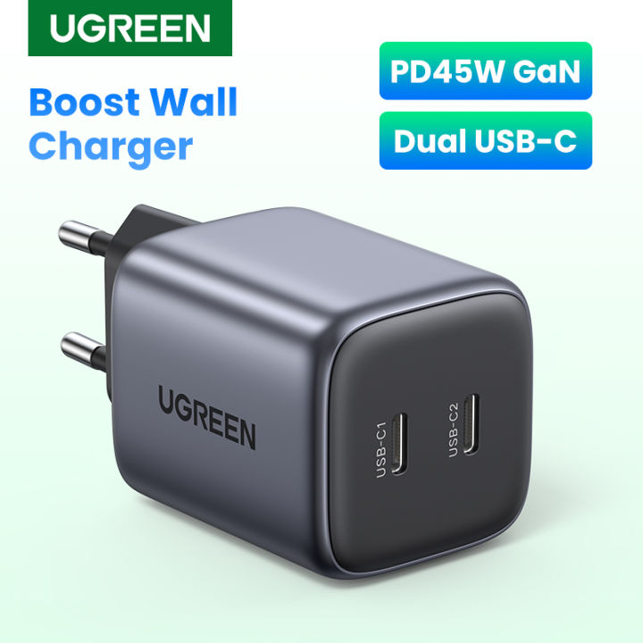 UGREEN%2045W%20GaN%20Charger%20with%20Dual%20USB%20Type%20C%20Ports%20Fast%20Charging%20for%20iPad%20Pro%20iPad%20mini%20SAMSUNG%20S23%20S22%20S21%20S20%20iPhone%2013%20pro%20max%20-%20Image%202