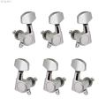 IUQXU 6pcs Sealed Guitar String Pegs Locking Tuners 3L3R Tuning Pegs S tring Tuner Acoustic Guitar Tuner Machine Head Knob 3Left 3Right. 