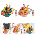 Toy Vehicles Playset 6 Settings for Funny Driving Wheel Interactive Educational Toys. 