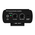 S1 Personal In-Ear Monitor Headphone Amplifier for Drummers Keyboardist Guitar Player In-Ear Amp IEM System(US Plug). 
