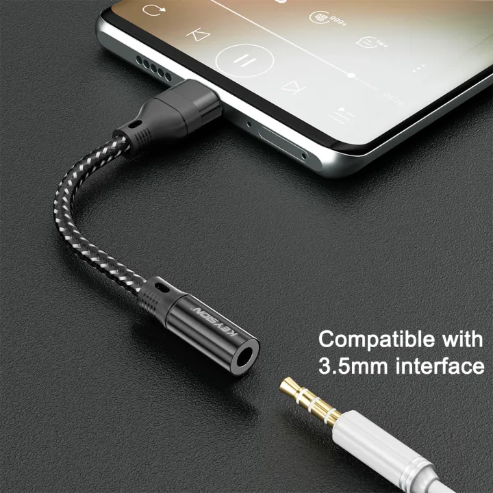 KEYSION%20USB%20Type%20C%20to%203.5mm%20DAC%20Chip%20Headphone%20Adapter%20USB%20C%20to3.5%20Aux%20Cable%20for%20PC%20for%20iPhone%2015%20Pro%20Max%20Macbook%20Samsung%20Xiaomi%20-%20Image%202