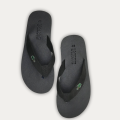 Men's Slippers Flip Flop Two Strap - Black | Dark Brown | Navy Blue. 