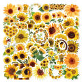 50pcs Sunflower Graffiti Stickers DIY Travel Luggage Phone Guitar Laptop Fridge Cartoon Decal Sticker Bottle Cup Sticker Stationery Sticker. 