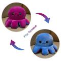 Two-sided octopus doll plush toy double-sided flip face small octopus flip octopus doll girl. 