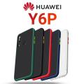 Gingle Series Huawei Y6p Anti-Knock Armor Protective Cover Translucent Matte Hard Phone Case. 