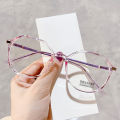 Classic Elegant Transparent Metal Frame Glasses Women Fashion Eyewear Party. 