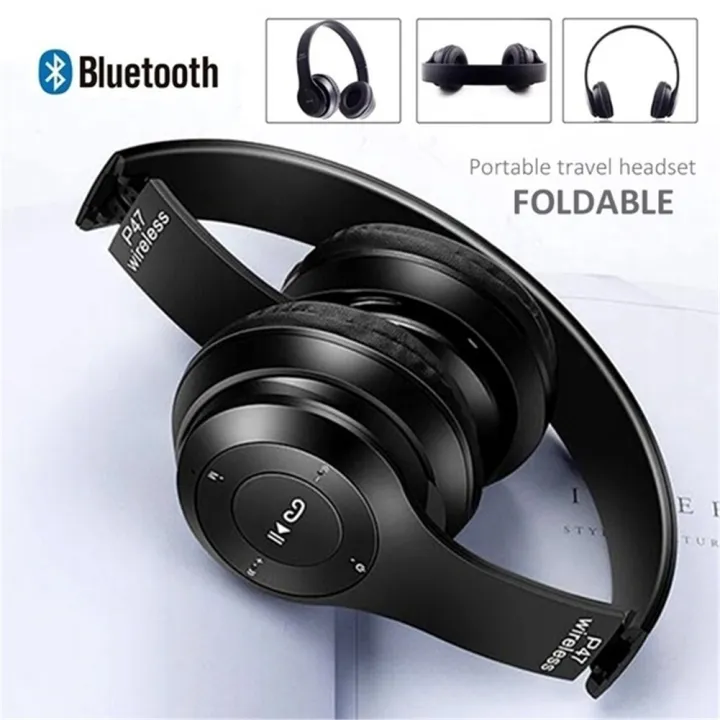 P47%20Wireless%20Headphones%20with%20Mic%20Gaming%20Headset%20Foldable%20Over%20Ear%20P47%20Earphone%20Noise%20Cancelling%20Headphones%20Bass%20Super%20Microphone%20Bluetooth%20Fm%20TF%20Card%20Support%20-%20Image%205