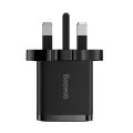 Baseus 10.5W Dual USB Port UK Pin Adapter. 
