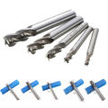 Straight Shank 4 Flute End Mill Cutter CNC Drill Bit Tools 4/6/8/10/12mm 5 Pcs. 