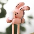 Cartoon Bunny Toothbrush Holder Silicone Suction Cup Shaver Wire Storage Hook Wall-mounted Rabbit Bear Toothbrush Holder. 